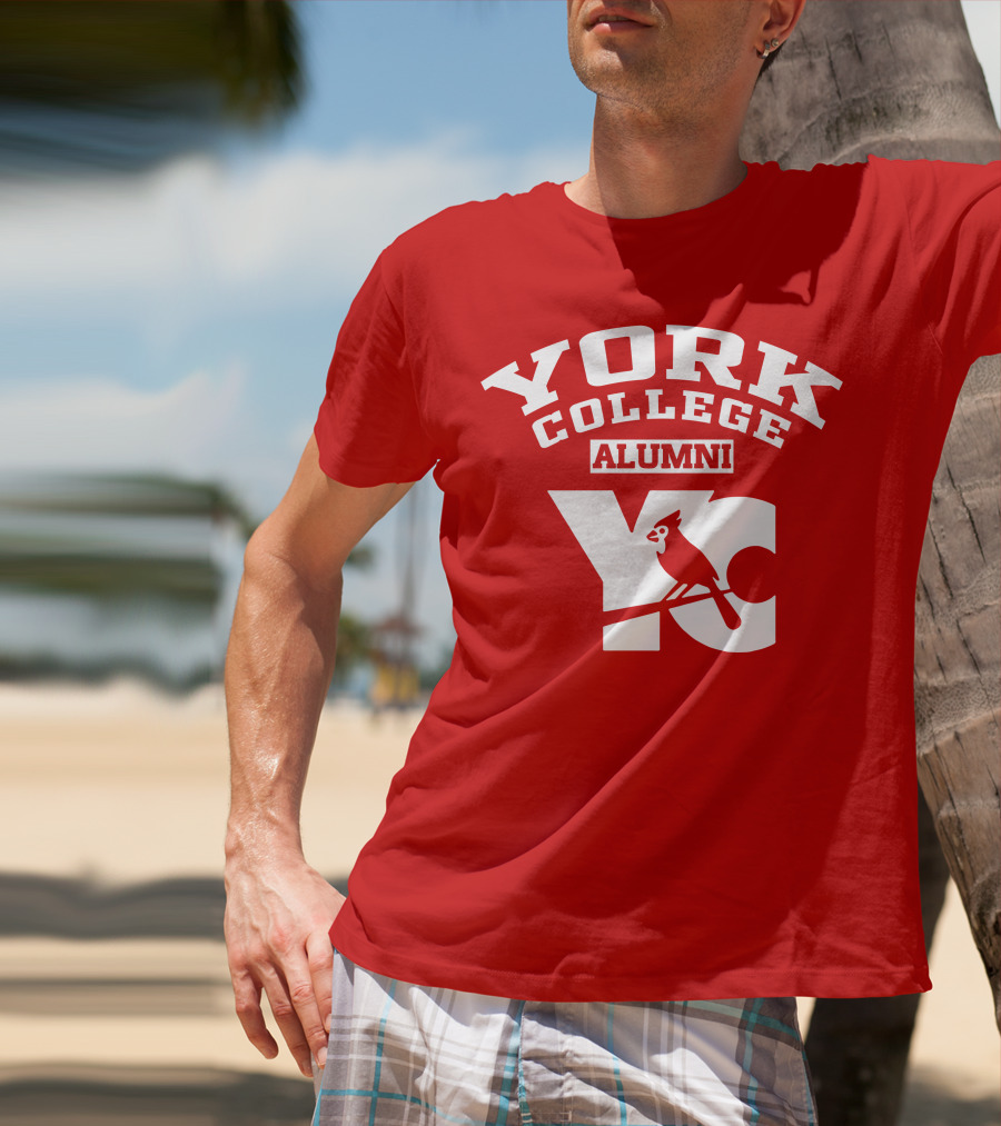 York College Alumni YC Cardinal T-Shirt