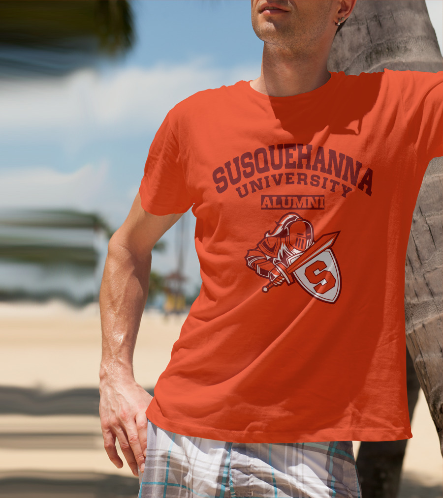 Susquehanna University Alumni Knight Shield S T-Shirt