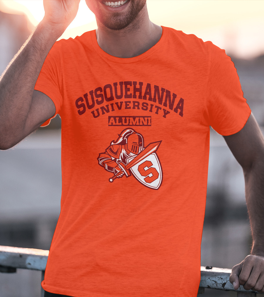 Susquehanna University Alumni Knight Shield S T-Shirt