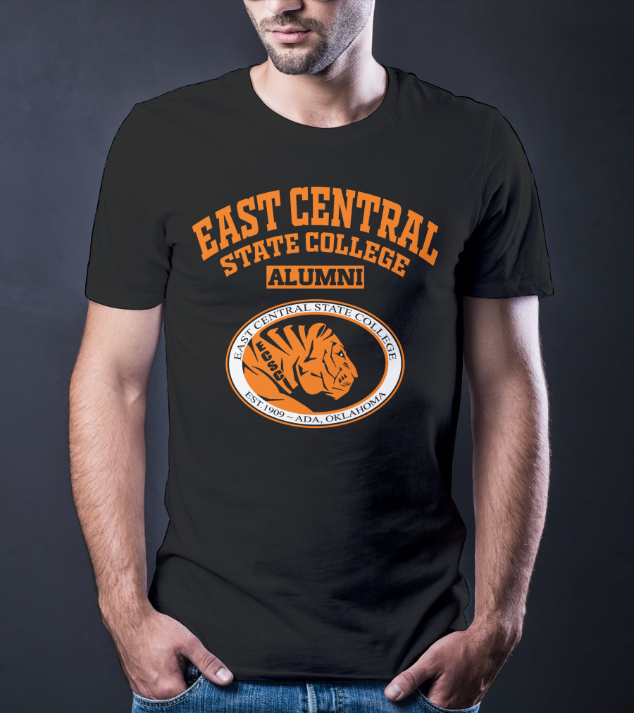East Central State College Alumni Tiger Logo Est. 1909 Ada Oklahoma T-Shirt