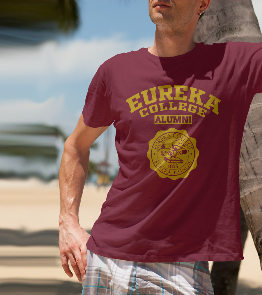 Eureka College Alumni Seal 1855 Eureka Illinois T-Shirt