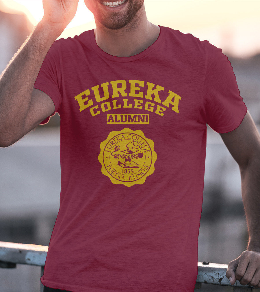 Eureka College Alumni Seal 1855 Eureka Illinois T-Shirt