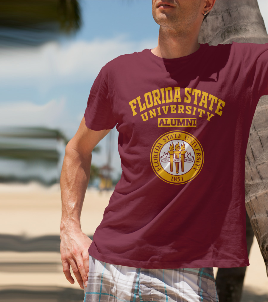 Florida State University Alumni 1851 Vires Artes Mores T-Shirt