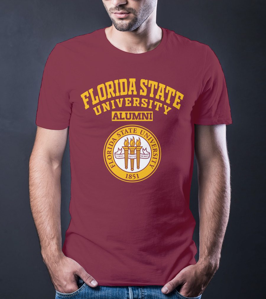 Florida State University Alumni 1851 Vires Artes Mores T-Shirt