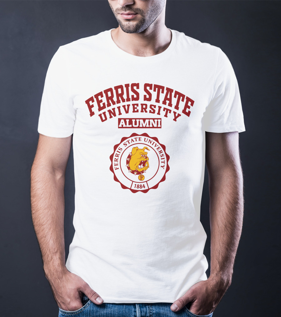 Ferris State University Alumni 1884 Bulldog Seal T-Shirt