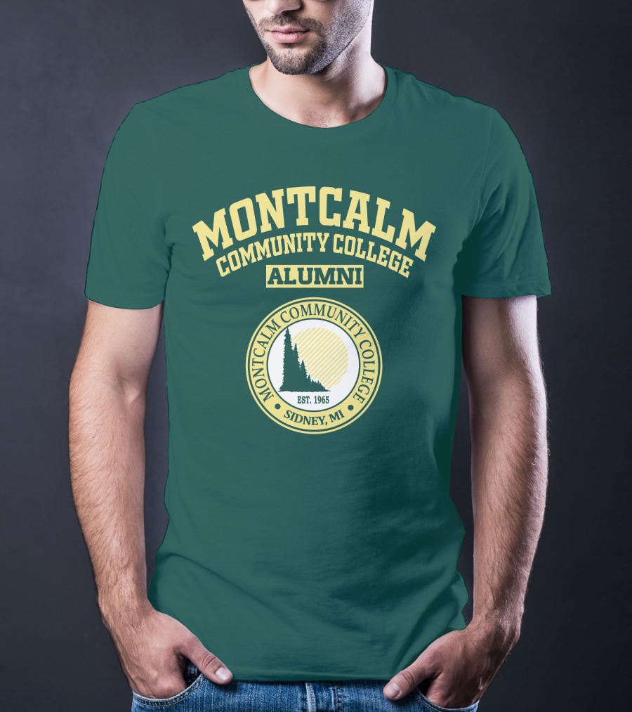 Montcalm Community College Alumni Est. 1965 Sidney MI T-Shirt