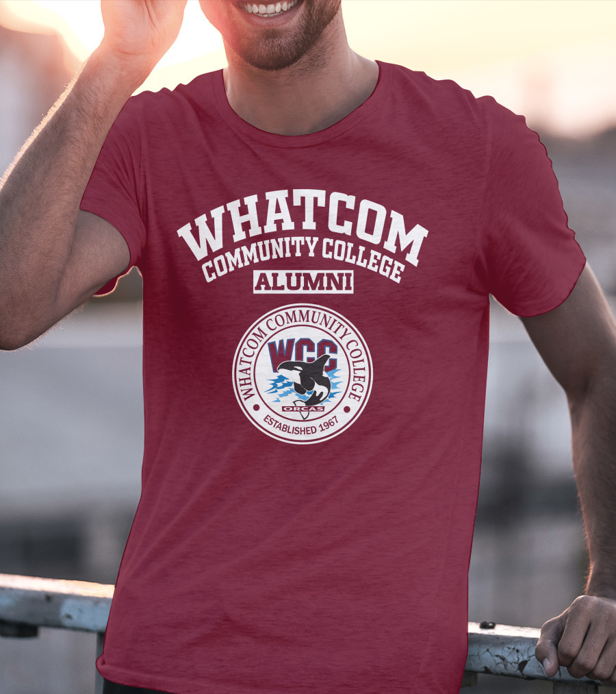Whatcom Community College Alumni WCC Orcas Established 1967 T-Shirt