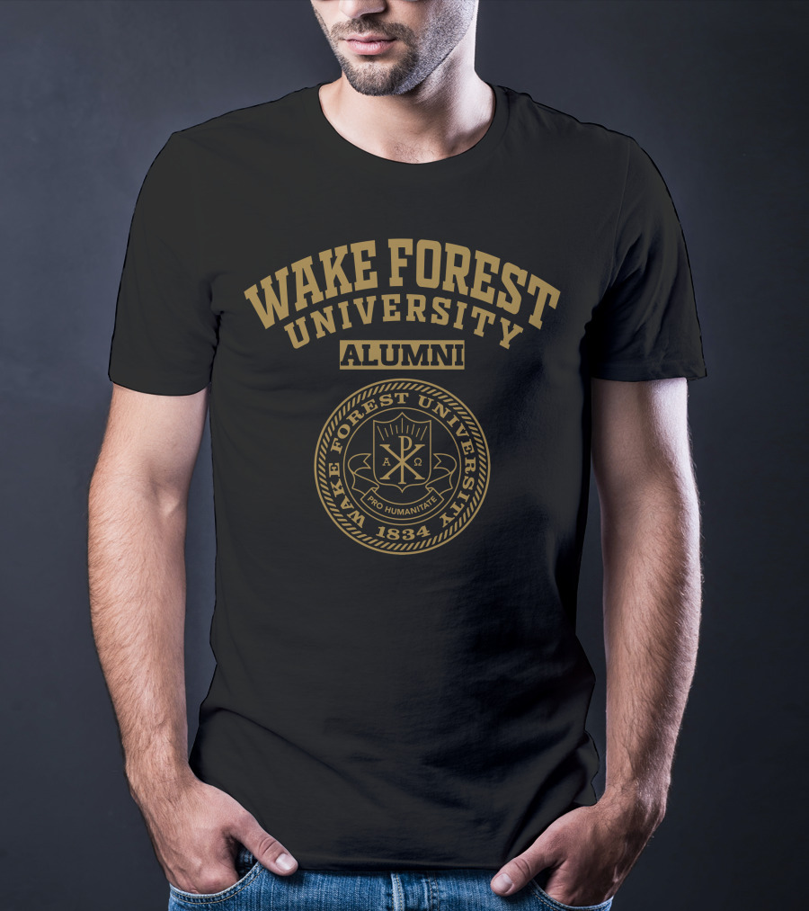 Wake Forest University Alumni 1834 Pro Humanitate Seal T-Shirt