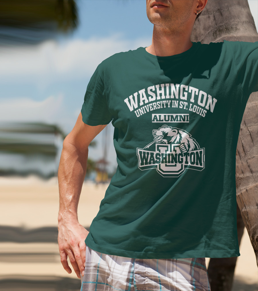 Washington University In St. Louis Alumni Bear Washington U T-Shirt