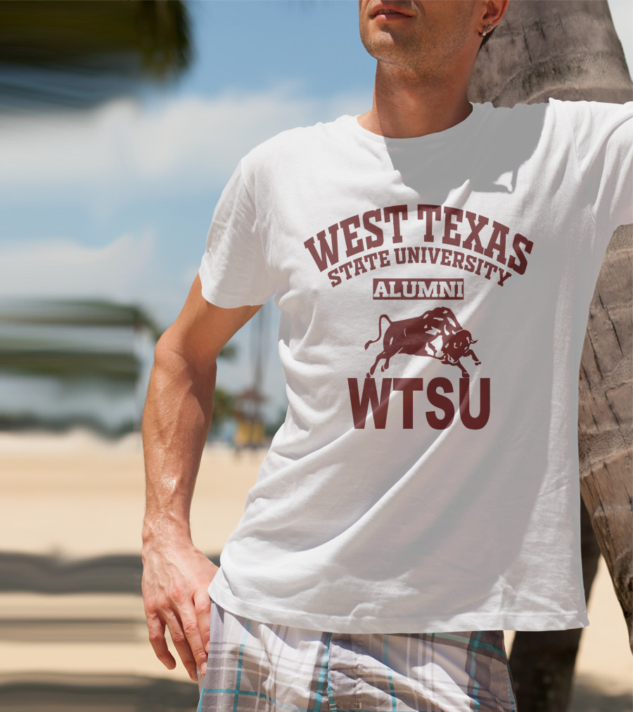 West Texas State University Alumni WTSU Bull T-Shirt