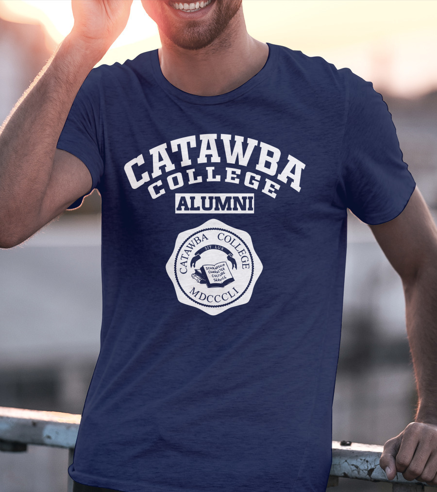 Catawba College Alumni Emblem MDCCCLI Sit Lux Seal T-Shirt