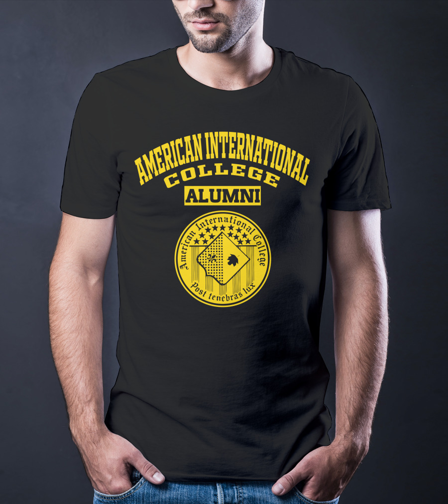 American International College Alumni Post Tenebras Lux T-Shirt