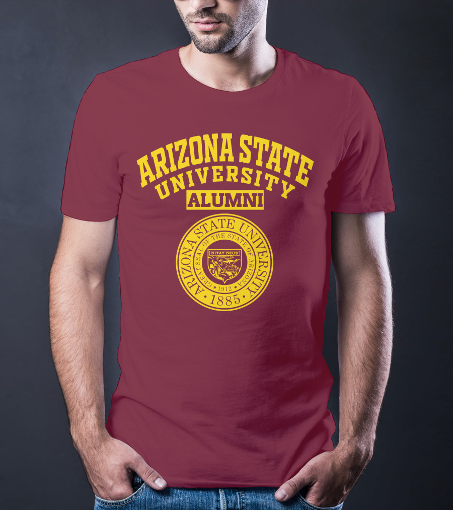 Arizona State University Alumni 1885 Great Seal Ditat Deus T-Shirt
