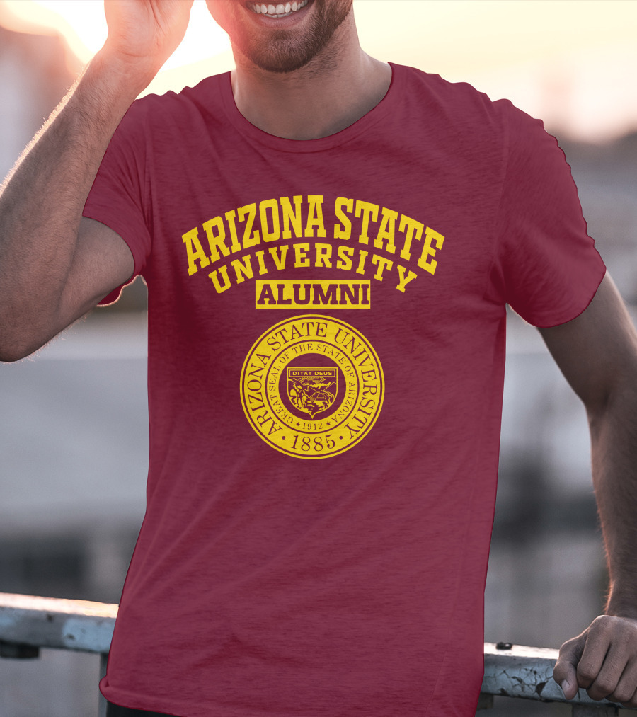 Arizona State University Alumni 1885 Great Seal Ditat Deus T-Shirt