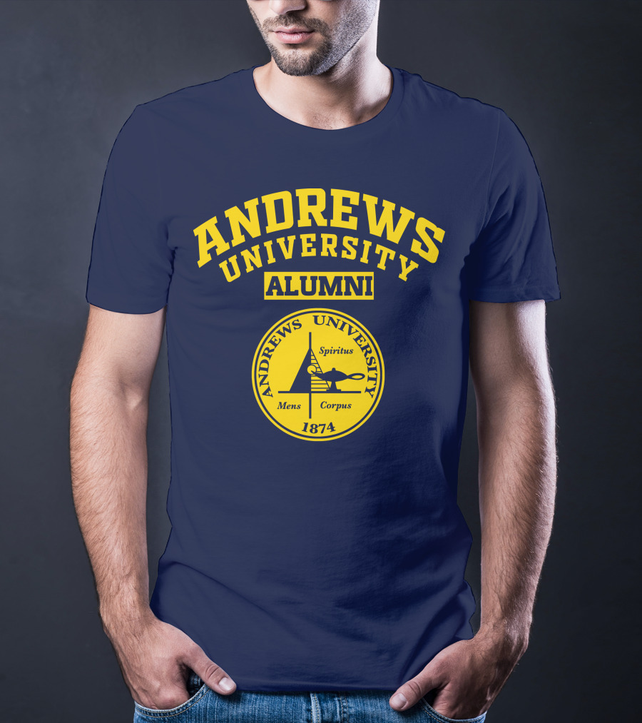 Andrews University Alumni Spiritus Mens Corpus 1874 T-Shirt