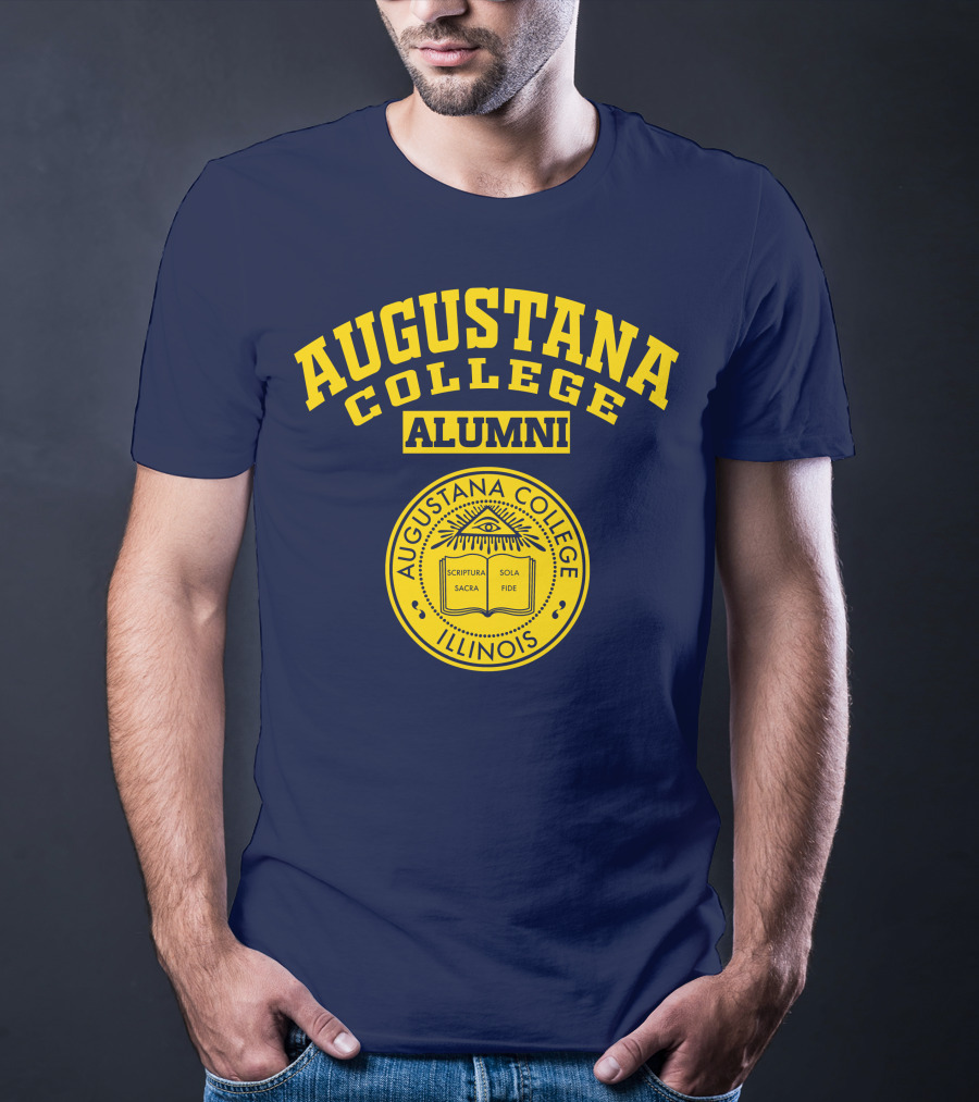 Augustana College Alumni Illinois Seal Scriptura Sacra Sola Fide T-Shirt
