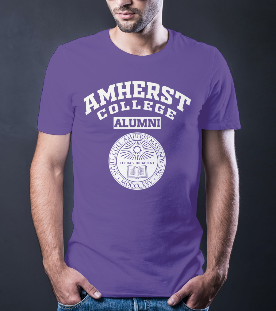 Amherst College Alumni Seal Terras Irradient Sigill Coll MDCCCXXV T-Shirt