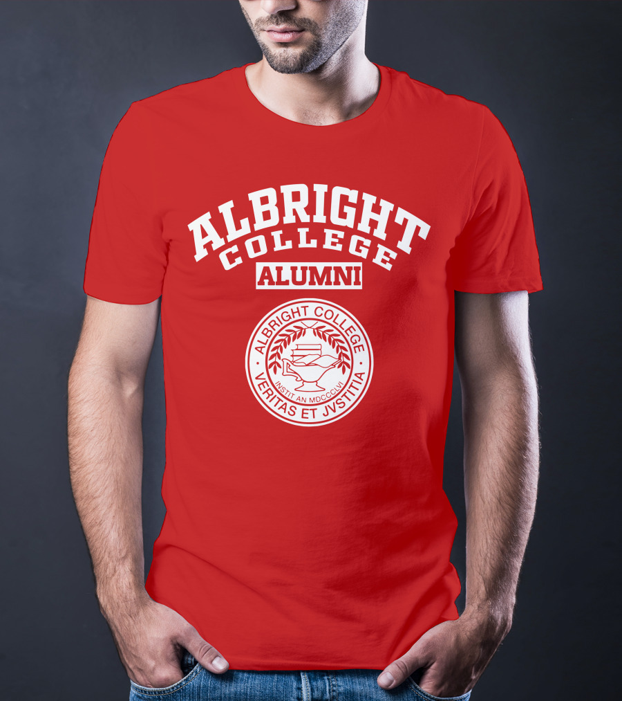 Albright College Alumni Veritas Et Justitia Crest Insignia T-Shirt
