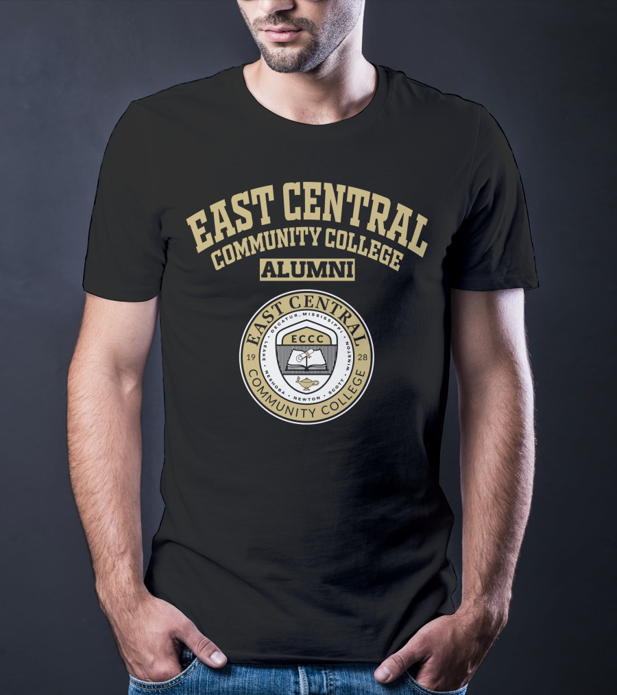 East Central Community College Alumni 1928 Seal ECCC Decatur Mississippi Newton Scott Winston Acknowledgment T-Shirt