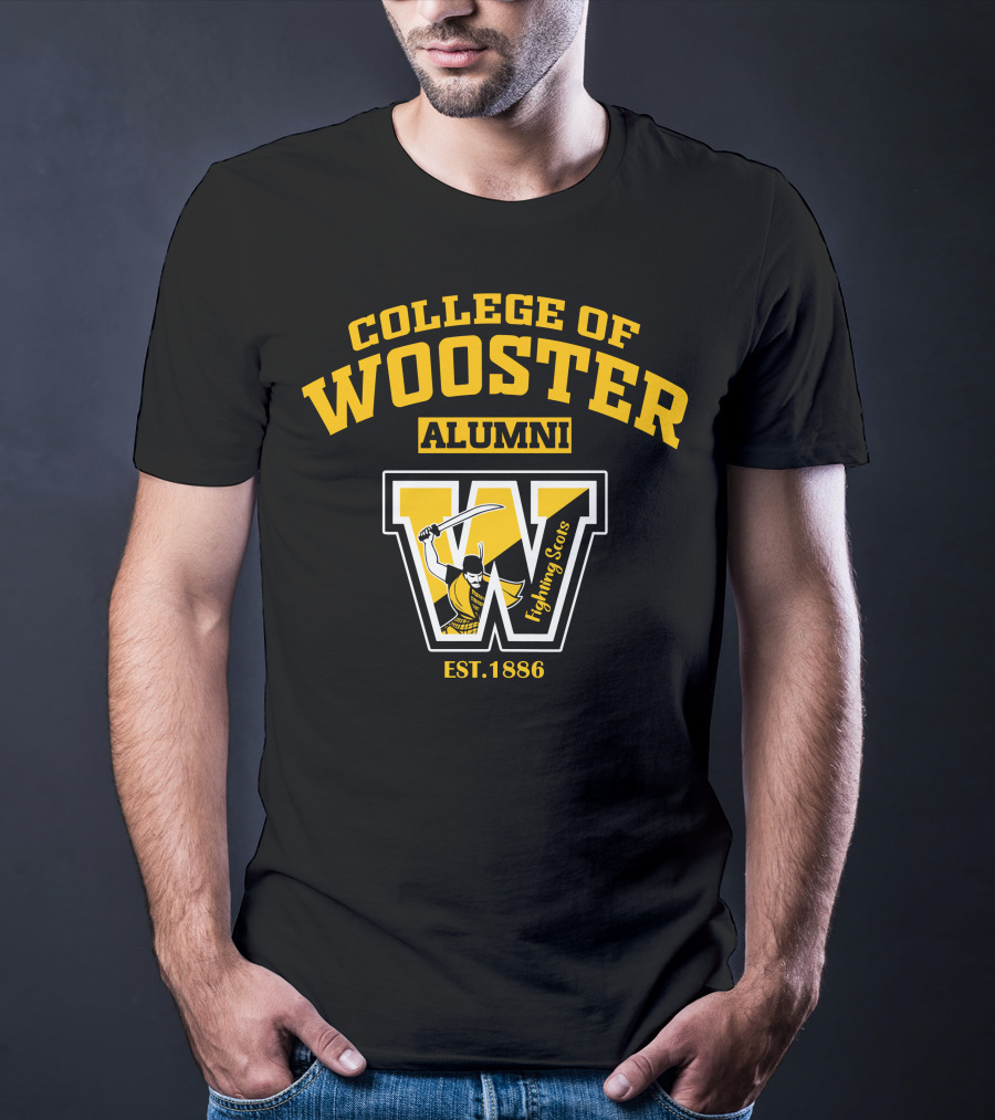 College Of Wooster Alumni Fighting Scots Est. 1886 T-Shirt