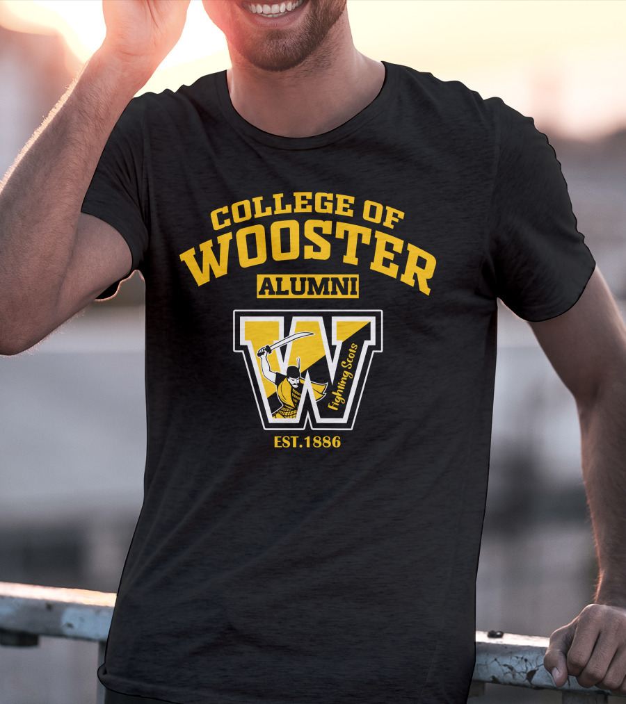 College Of Wooster Alumni Fighting Scots Est. 1886 T-Shirt