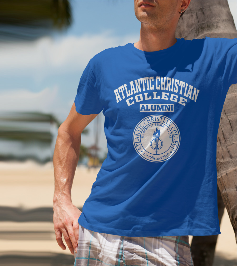 Atlantic Christian College Alumni Emblem Established 1902 Habebunt Lumen Vitae T-Shirt