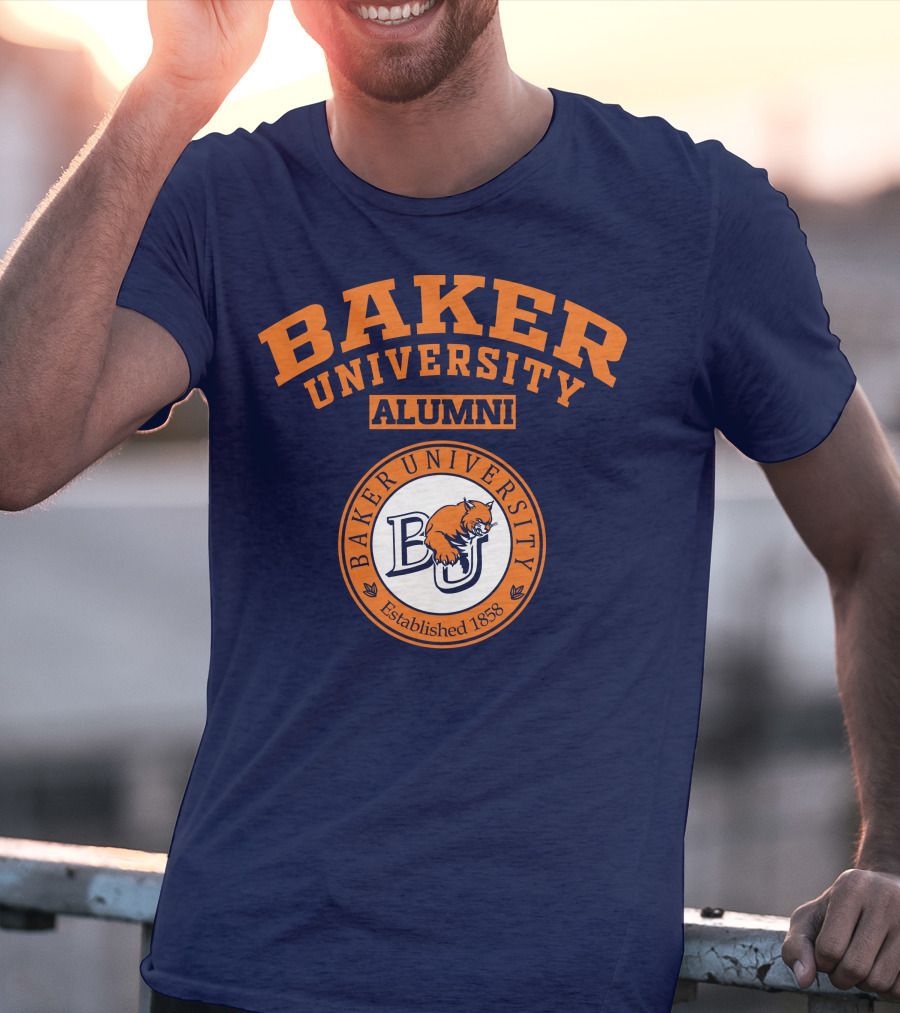 Baker University Alumni Established 1858 Wildcat Logo BU T-Shirt