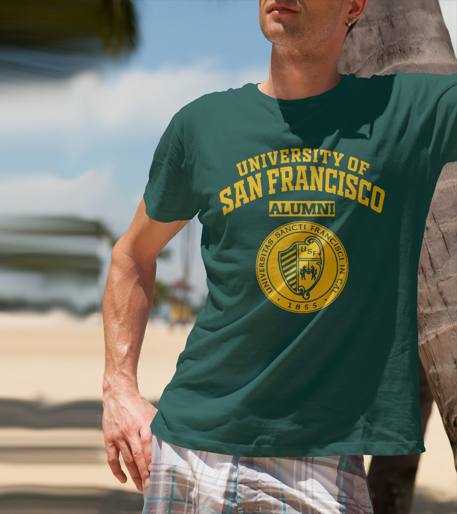 University Of San Francisco Alumni Universitas Sancti Francisci IN Cal 1855 Usf T-Shirt