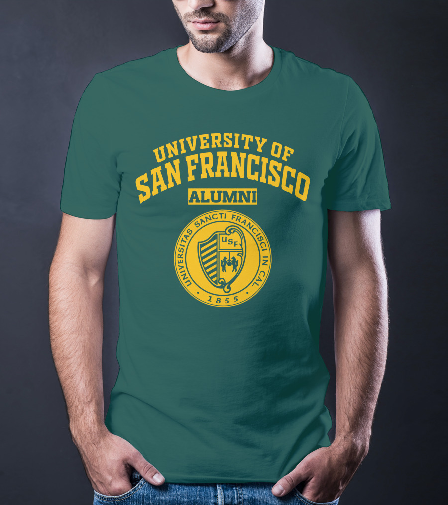 University Of San Francisco Alumni Universitas Sancti Francisci IN Cal 1855 Usf T-Shirt