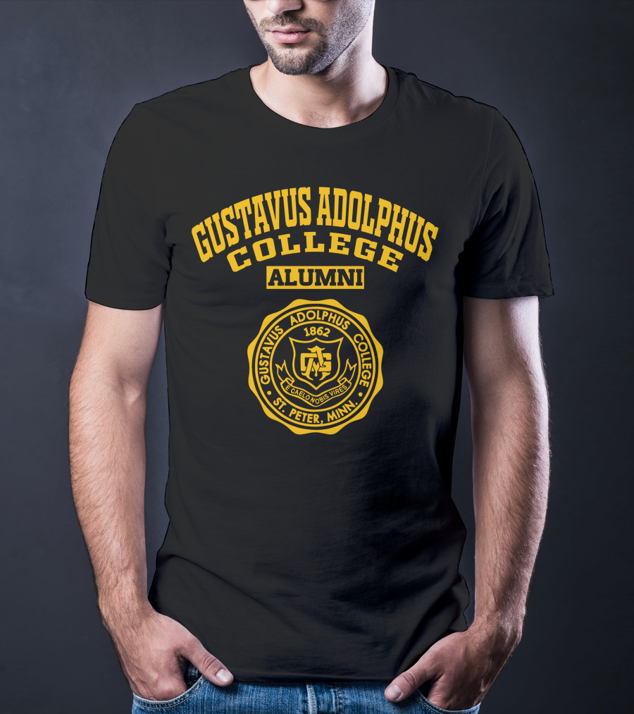 Gustavus Adolphus College Alumni 1862 St. Peter Minn. C. Caelo Nobis Vires T-Shirt