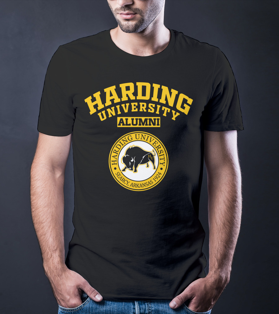 Harding University Alumni Searcy Arkansas 1924 Logo With Bison T-Shirt
