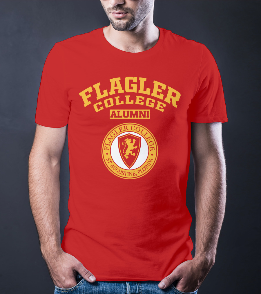 Flagler College Alumni St. Augustine Florida Lion Crest T-Shirt