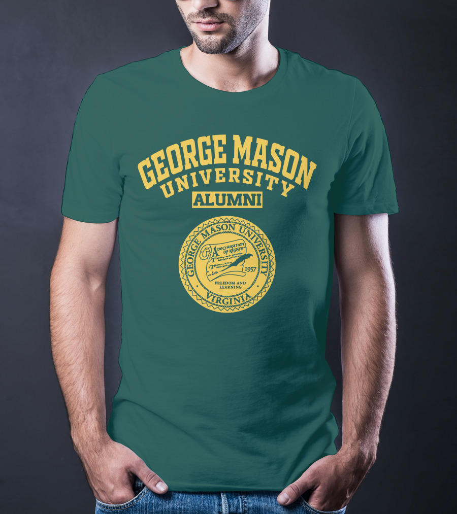 George Mason University Alumni Freedom And Learning Seal Virginia 1957 T-Shirt