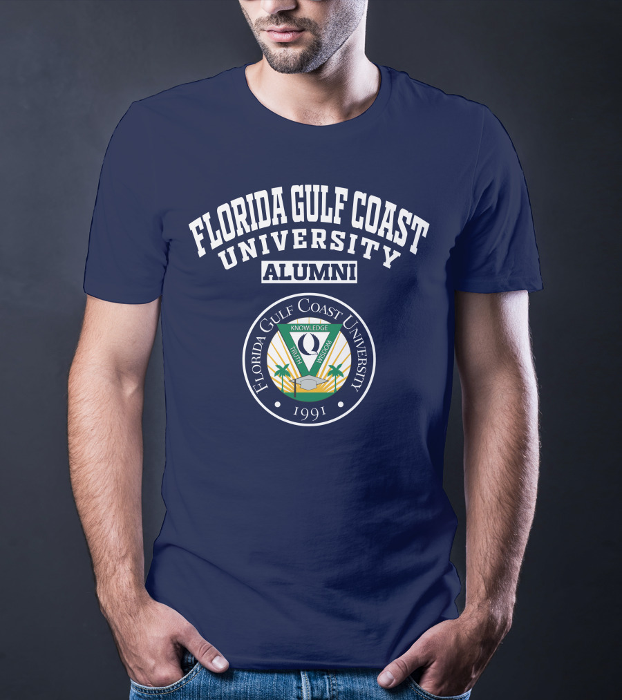 Florida Gulf Coast University Alumni Logo 1991 Crest T-Shirt