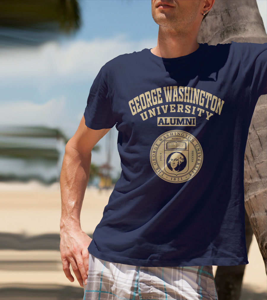George Washington University Alumni 1821 Seal Nobis Deus Fiducia T-Shirt