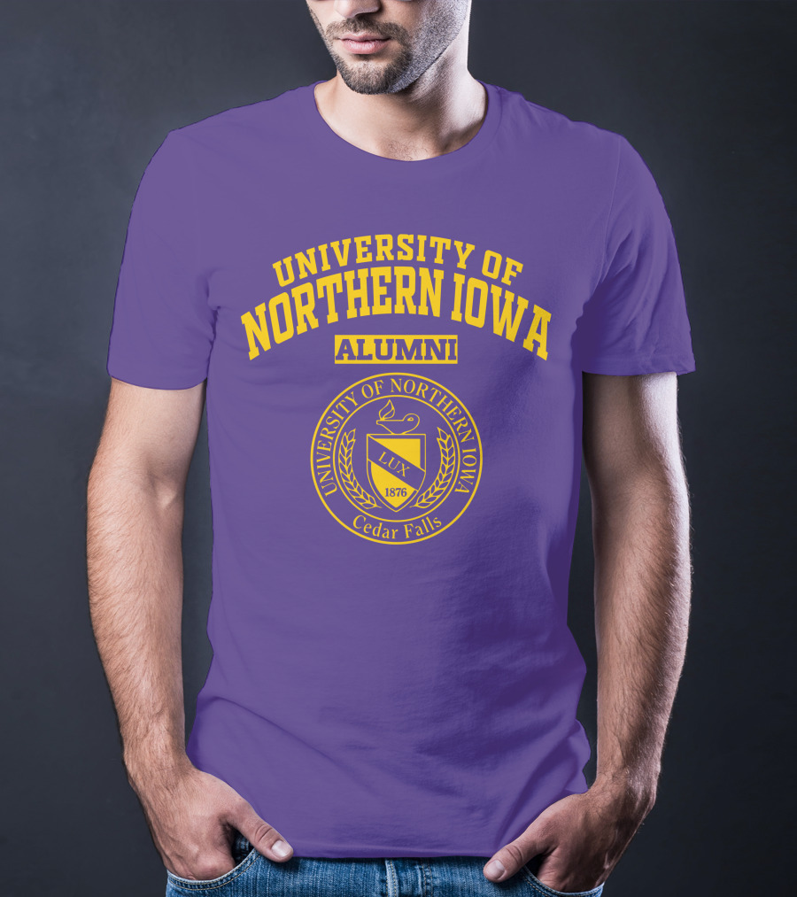 University Of Northern Iowa Alumni Cedar Falls 1876 Lux T-Shirt