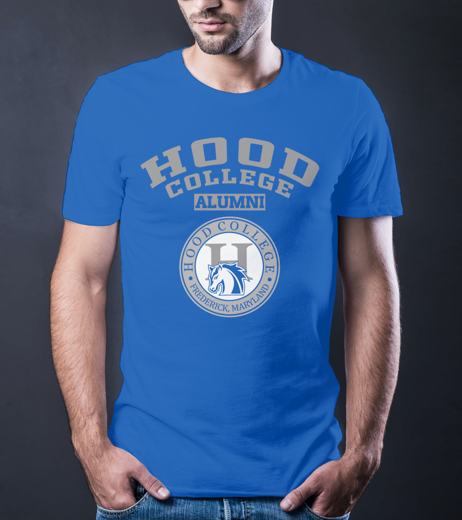 Hood College Alumni Frederick Maryland Logo Horse Emblem T-Shirt