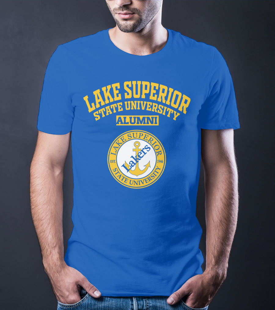Lake Superior State University Alumni Lakers Anchor Logo Est 1946 T-Shirt