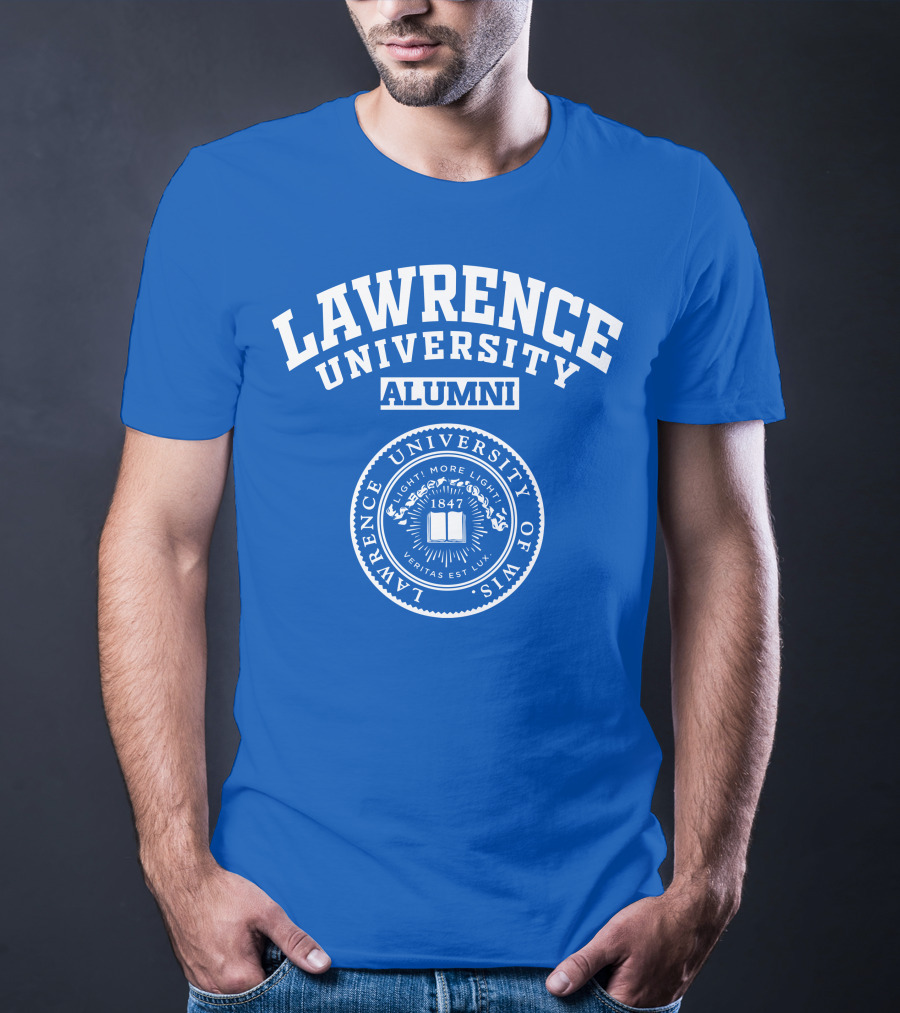 Lawrence University Alumni Veritas Est Lux Seal 1847 Wisconsin T-Shirt
