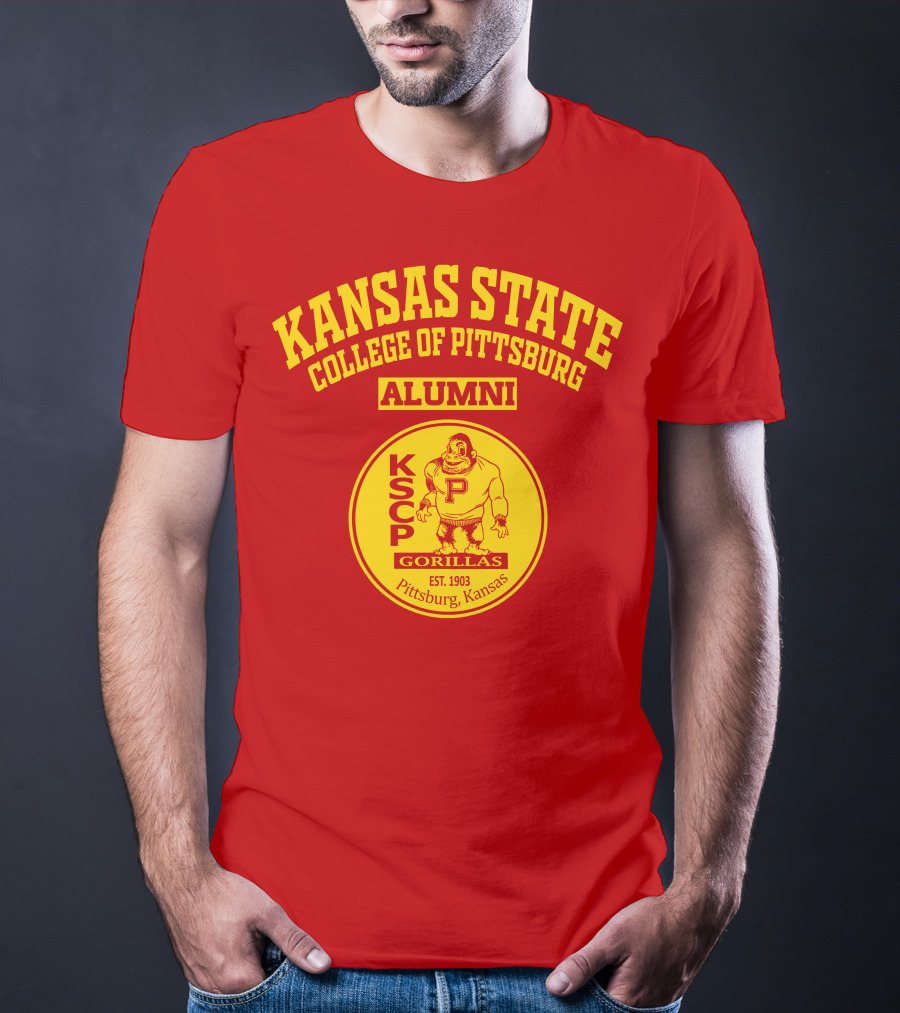Kansas State College Of Pittsburg Alumni Gorillas KSCP Est. 1903 Pittsburg Kansas T-Shirt