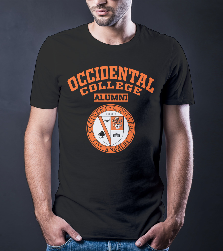 Occidental College Alumni Logo Seal Los Angeles Tiger 1887 T-Shirt