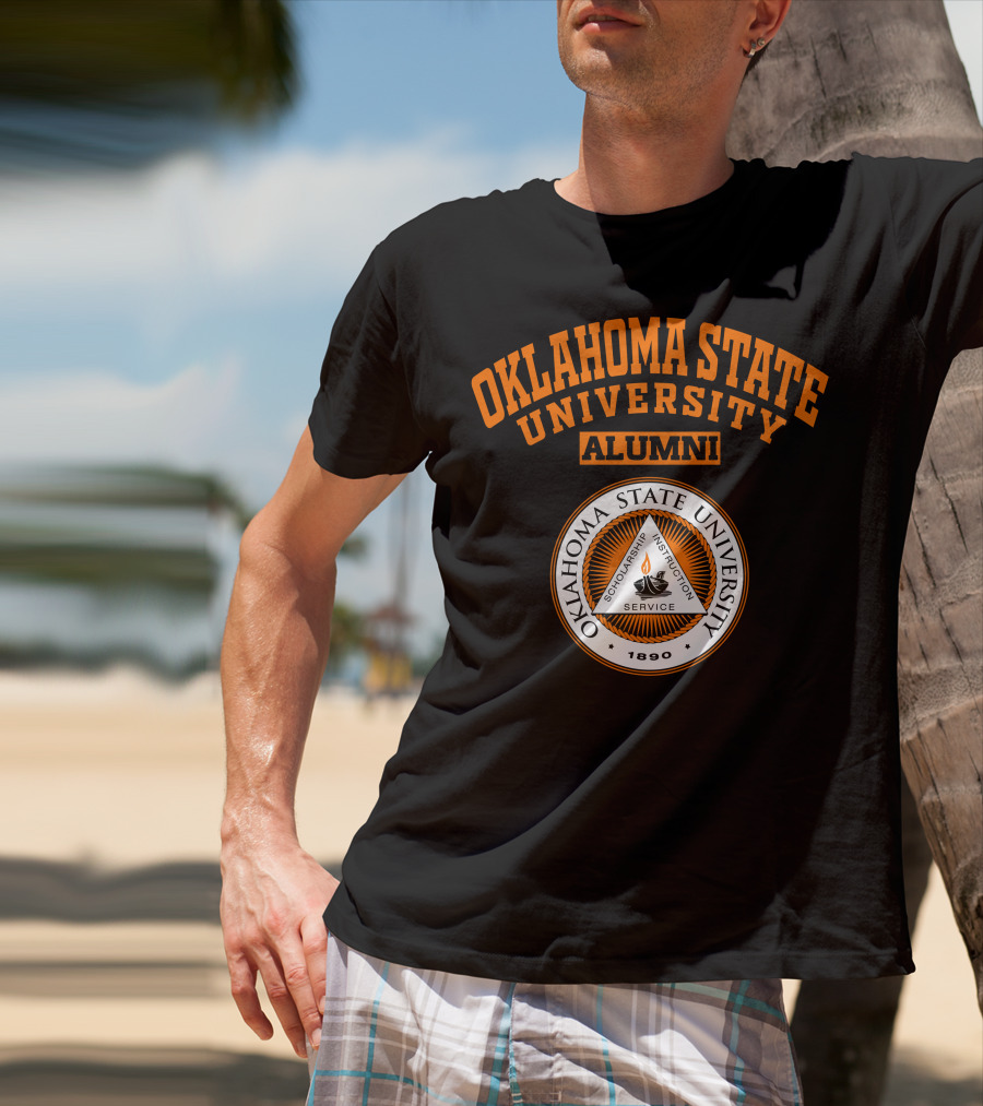 Oklahoma State University Alumni 1890 Scholarship Instruction Service T-Shirt