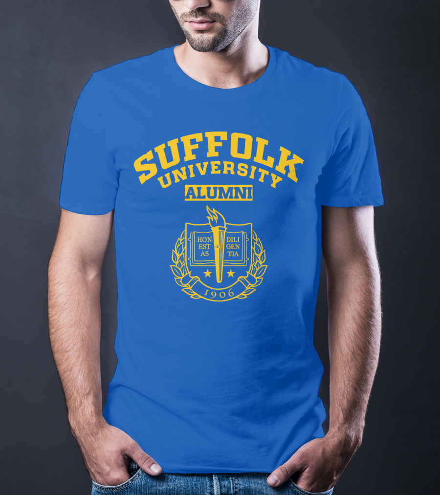 Suffolk University Alumni 1906 Emblem With Torch And Laurel Wreath T-Shirt