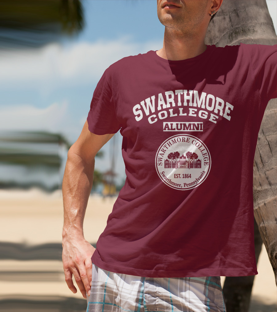 SWARTHMORE COLLEGE ALUMNI SWARTHMORE PENNSYLVANIA EST. 1864 T-Shirt