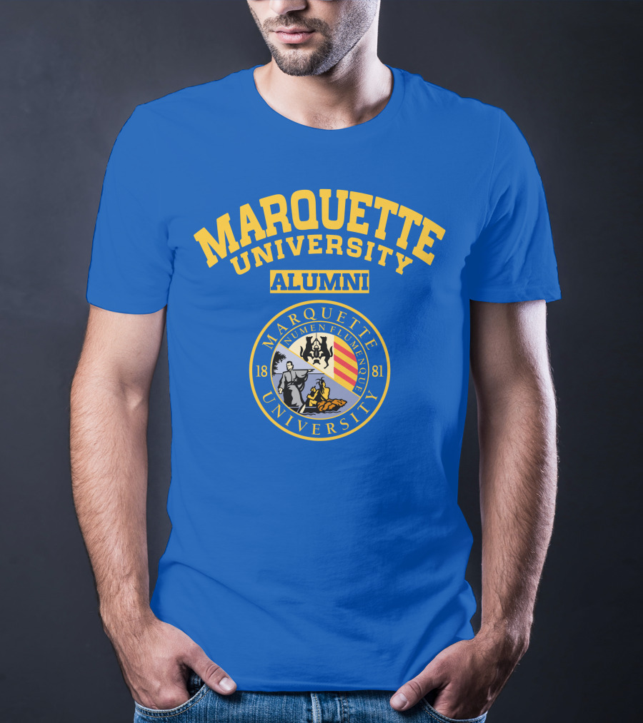 Marquette University Alumni Seal Numen Flumenque 1881 T-Shirt