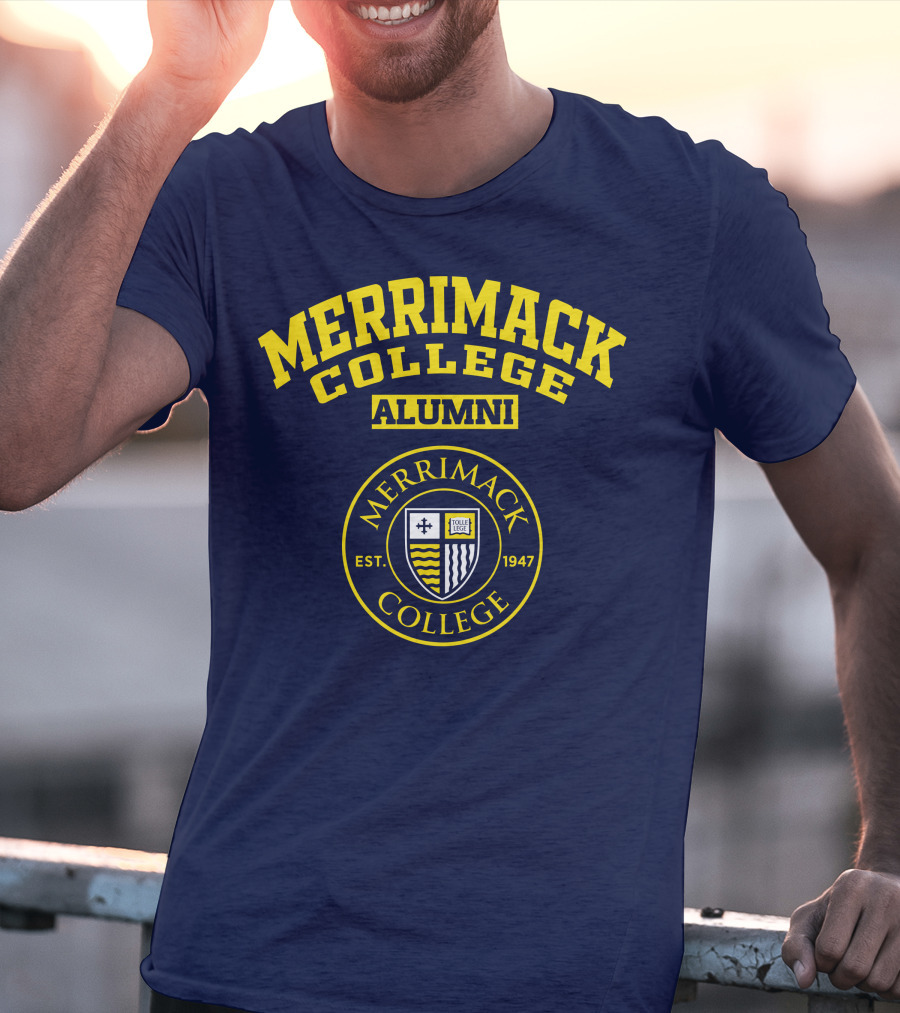 Merrimack College Alumni Est. 1947 Emblem T-Shirt