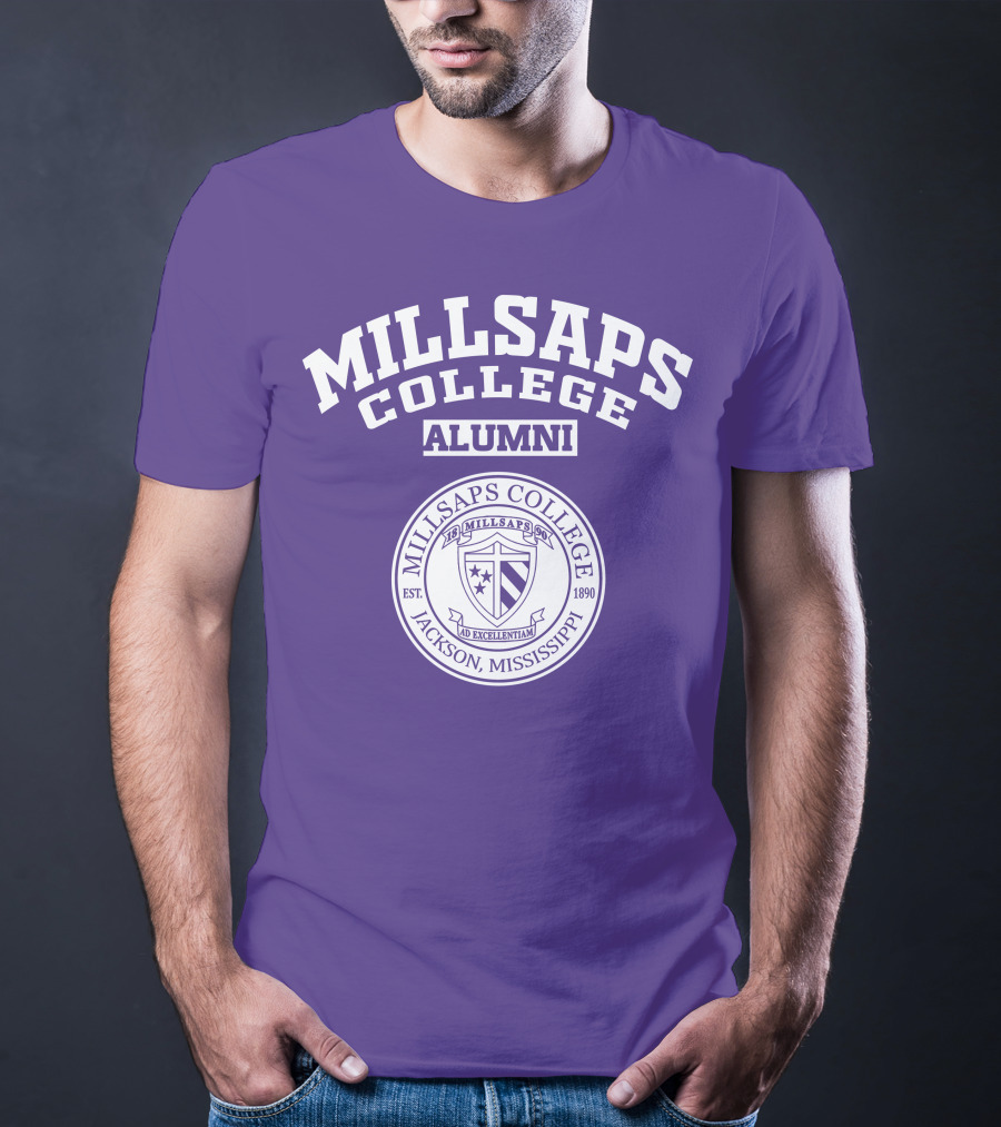 Millsaps College Alumni Jackson Mississippi Est 1890 Ad Excellentiam Seal T-Shirt