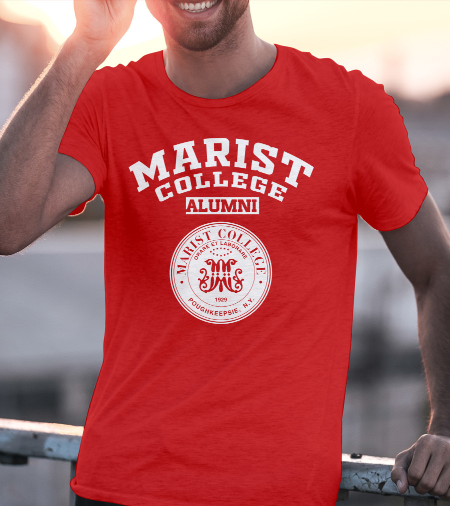 Marist College Alumni Poughkeepsie N.Y. 1929 Crest Orare Et Laborare T-Shirt