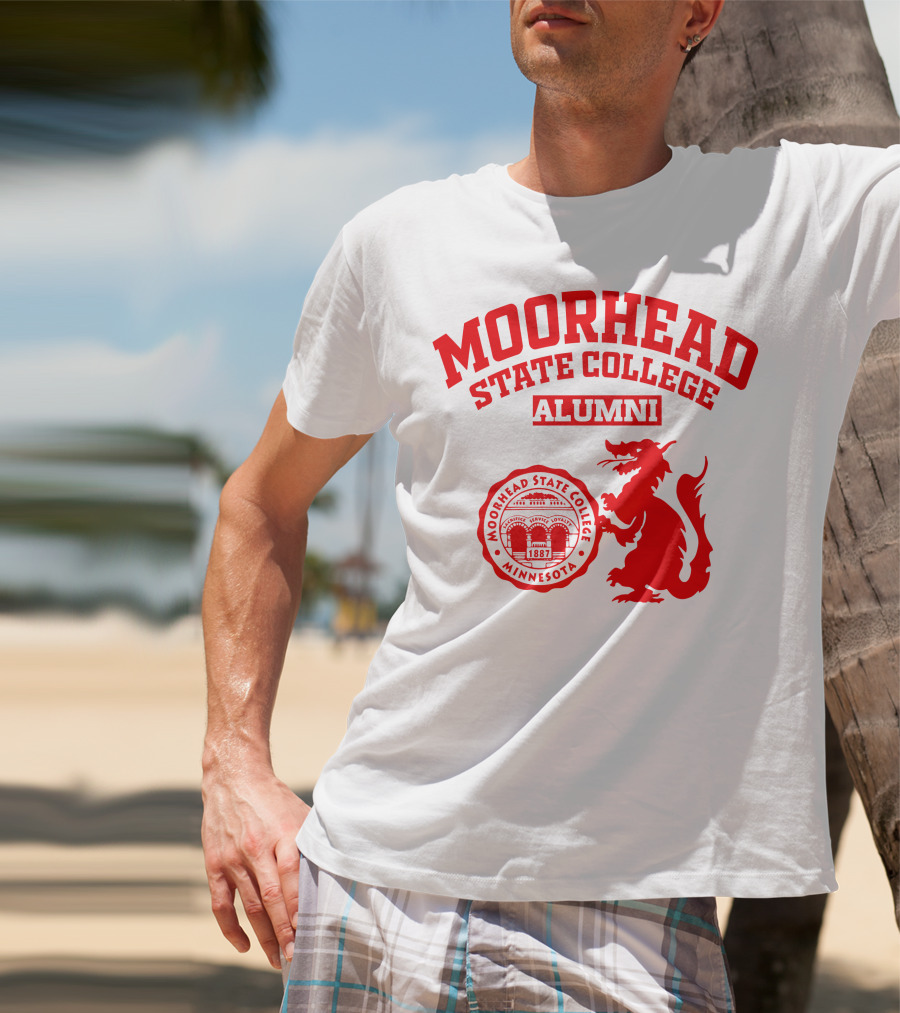 Moorhead State College Alumni Minnesota 1887 Red Dragon T-Shirt