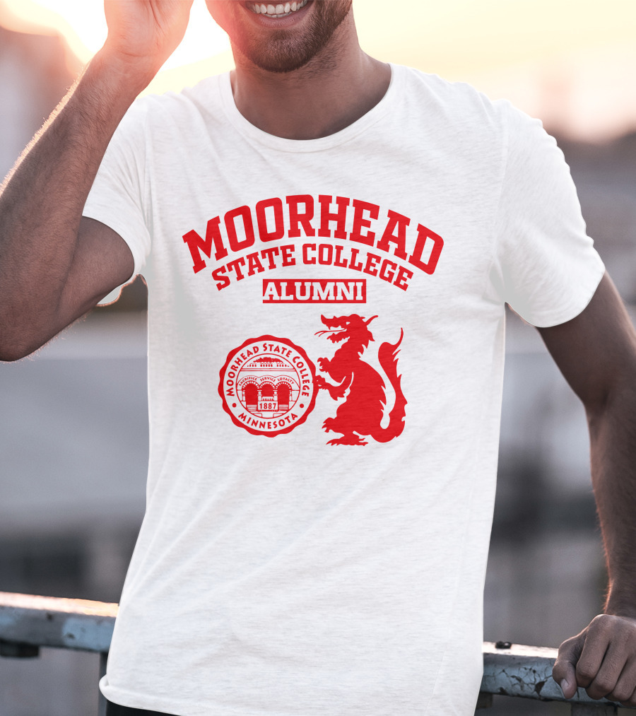 Moorhead State College Alumni Minnesota 1887 Red Dragon T-Shirt